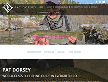 Tablet Screenshot of patdorseyflyfishing.com